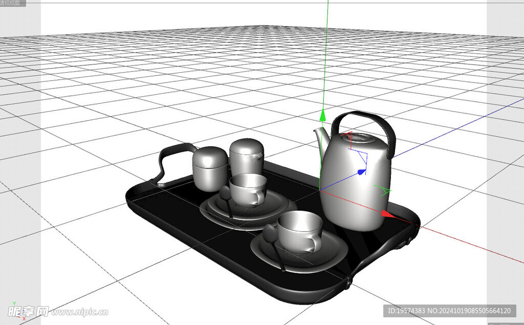 C4D模型 茶壶