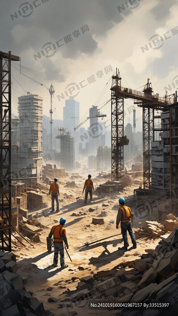 贴近于现实的建筑工地、有几个作