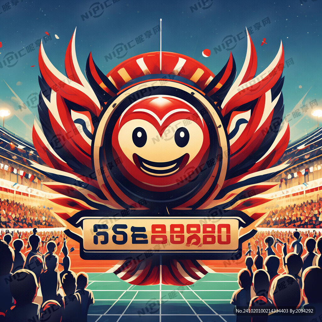 19届运动会标识 拼搏 进取