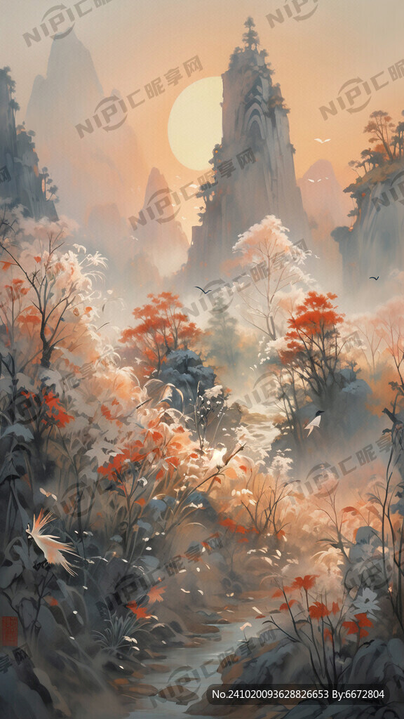 乡村的清晨 有朝阳