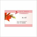 鲜花店名片 