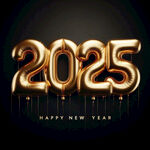 2025金色艺术字