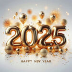 2025金色艺术字