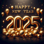 2025金色艺术字