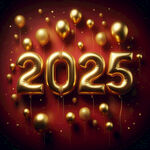 2025金色艺术字