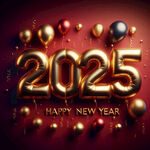 2025金色艺术字
