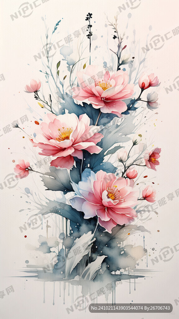花朵盛开的景象 花瓣飘落