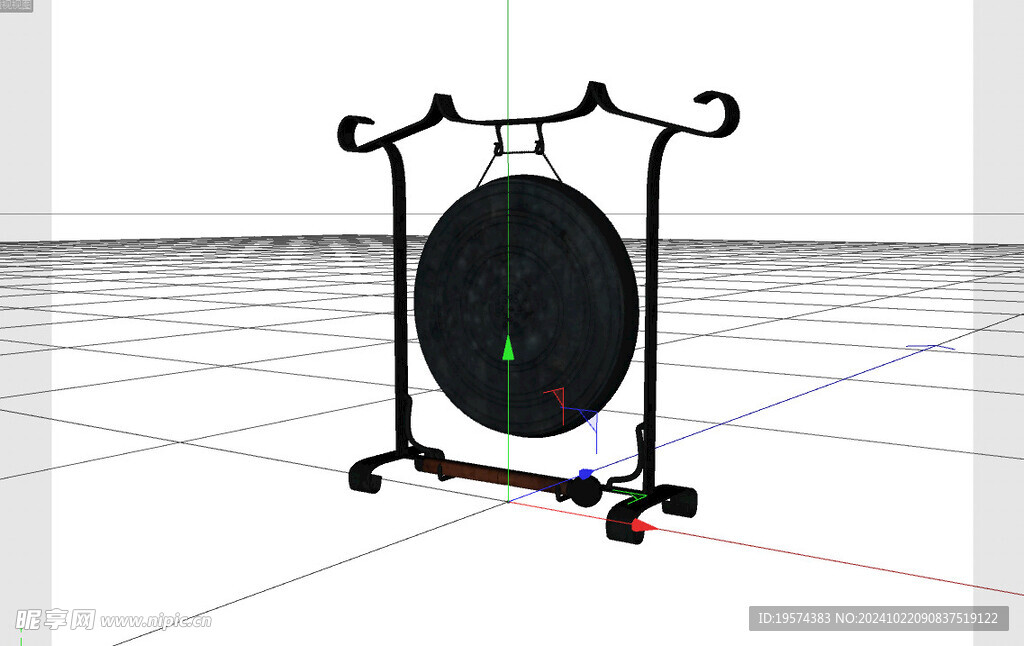 C4D模型 钹