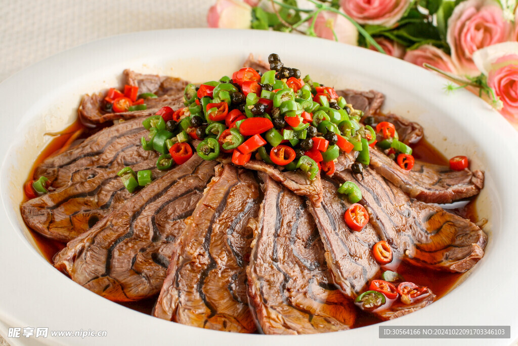 麻辣肉片美食