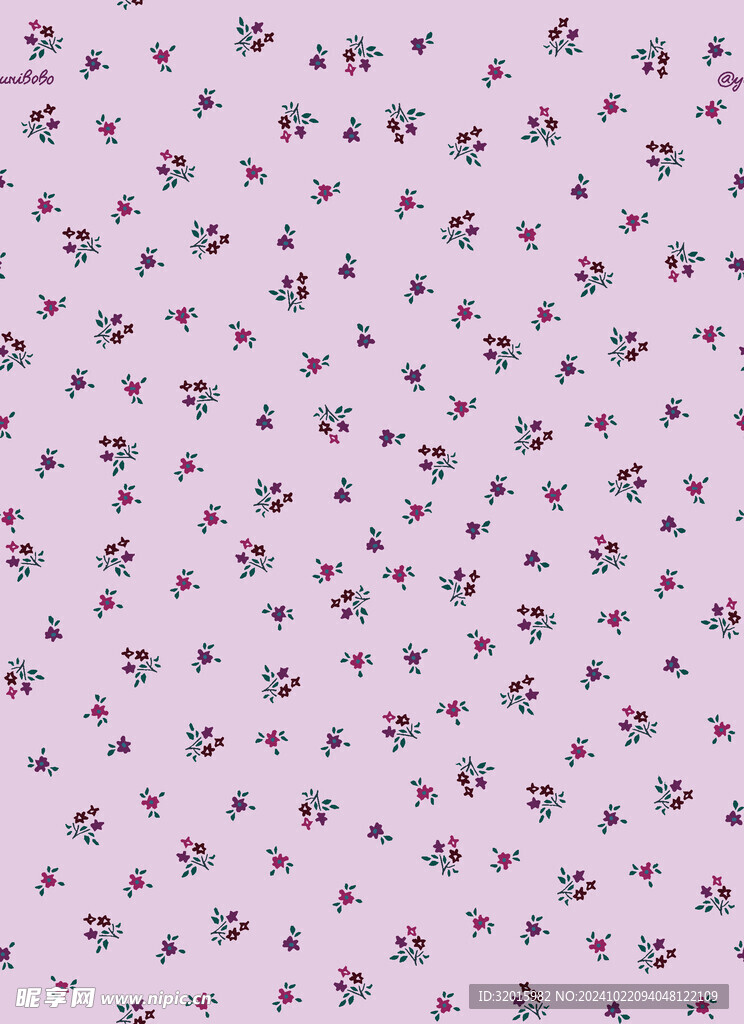 粉色小碎花