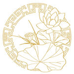 免扣荷花素材 