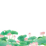 免扣荷花素材 