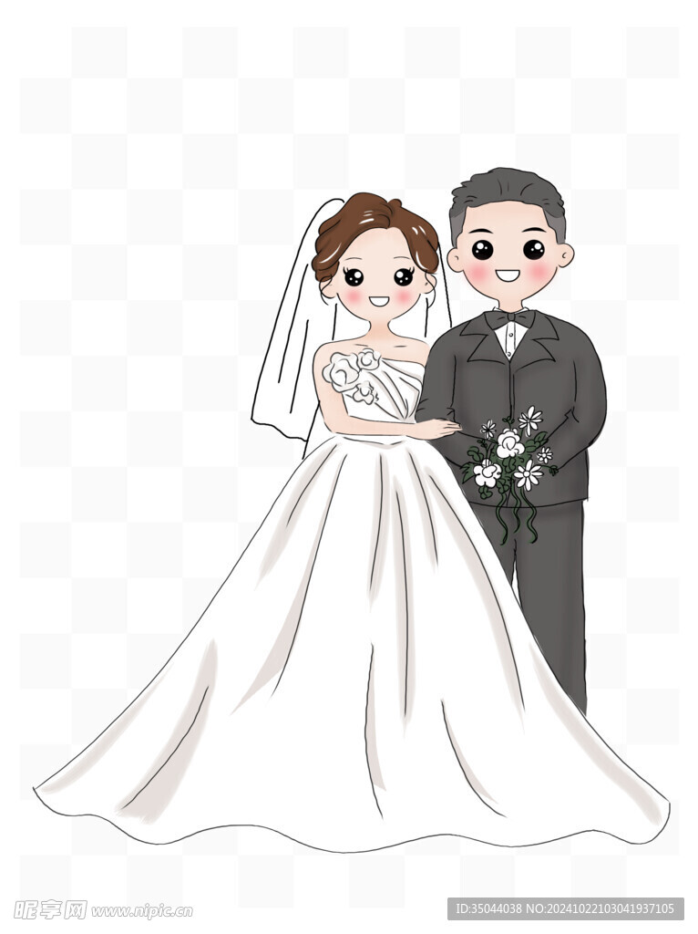 婚礼人形立牌