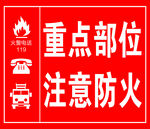 重点部位注意防火