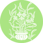 兰花纹