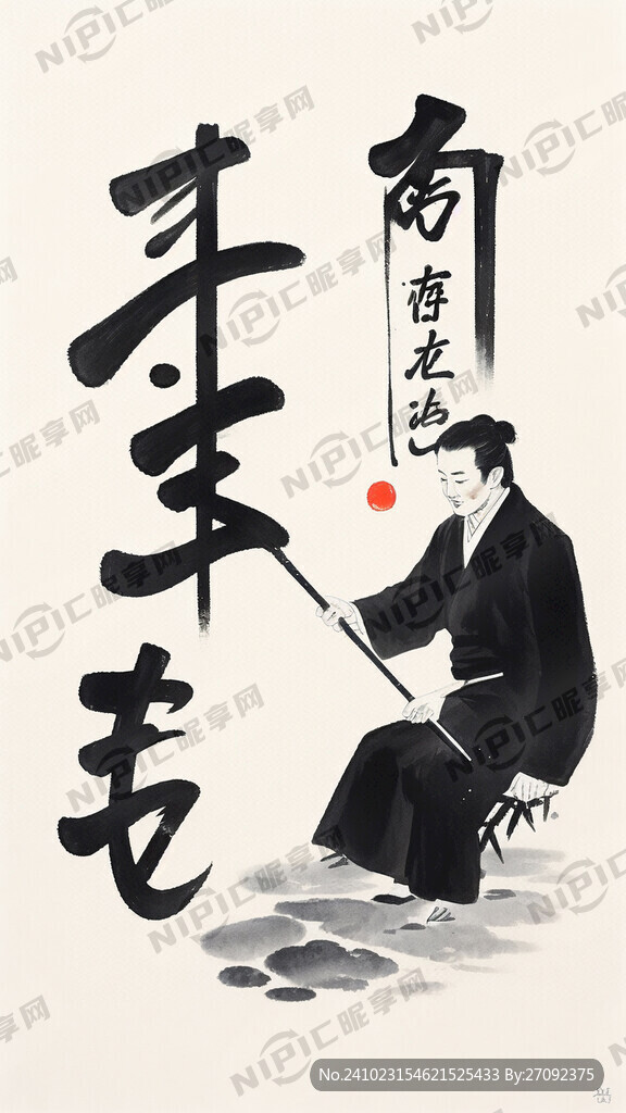 双11 硬笔书法海报
