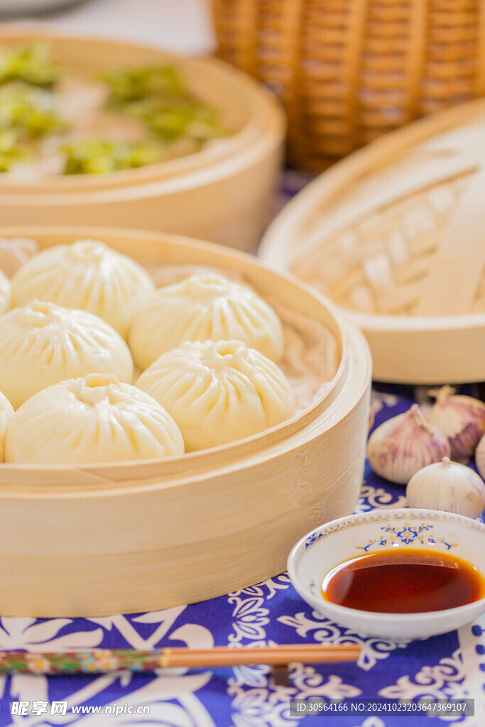 早餐包子美食