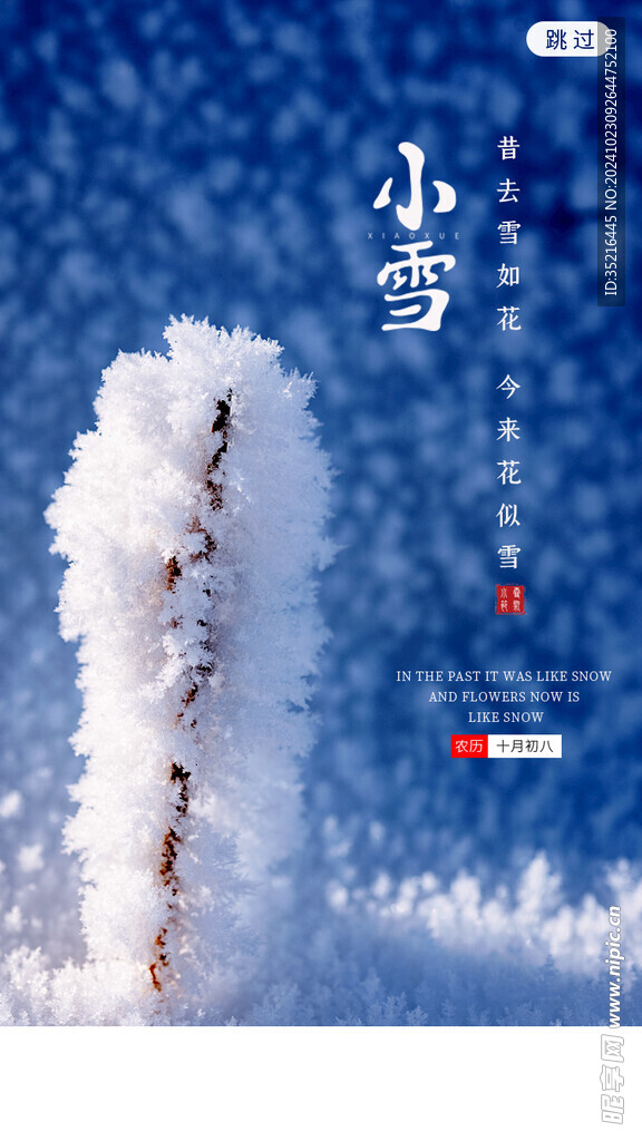 小雪海报