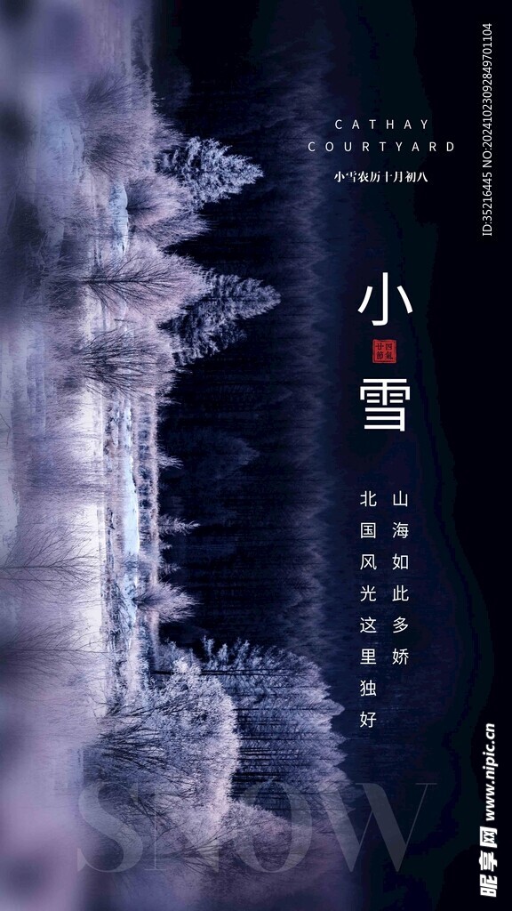 小雪海报