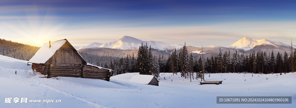 冰山雪山雪景