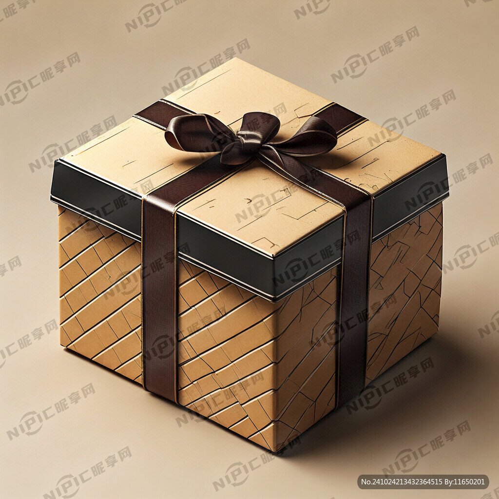 礼品盒 左右翻盖开口 盖子展开