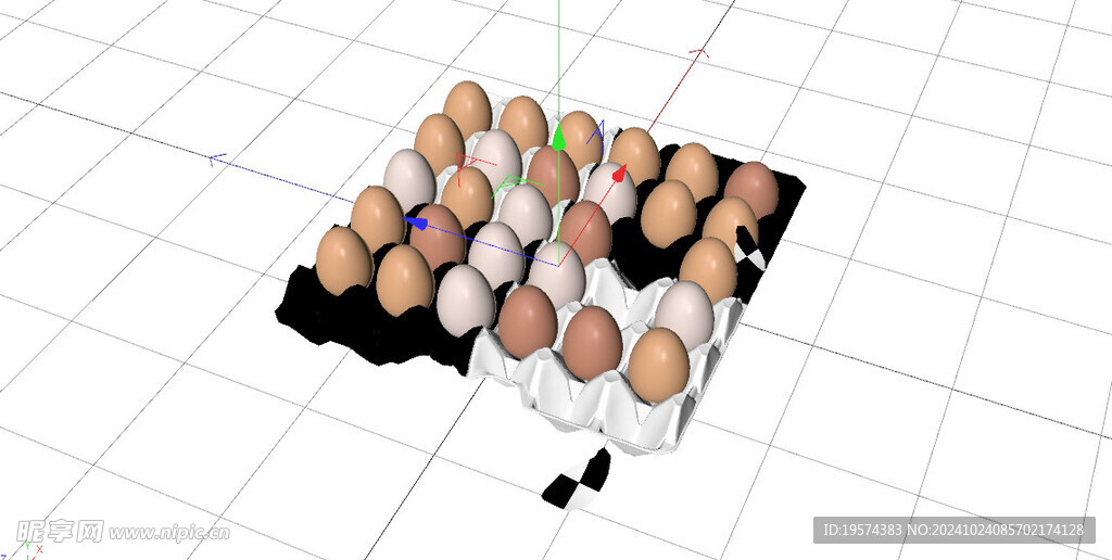 C4D模型 鸡蛋