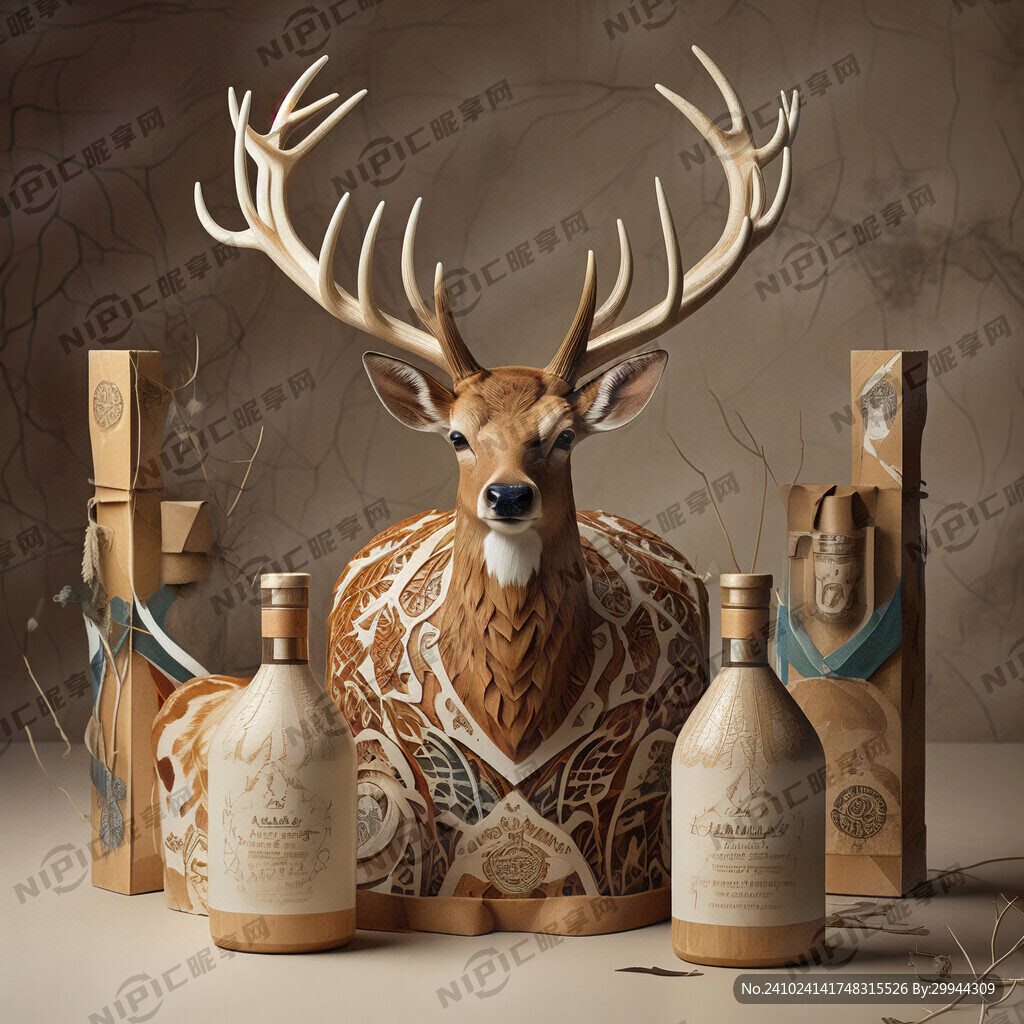 鹿血酒包装