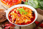 麻辣锅包肉美食