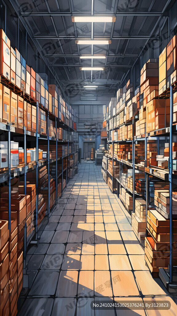 爆满化妆品仓库实景图