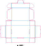 包装盒刀模展开图
