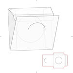 礼盒刀模展开图矢量