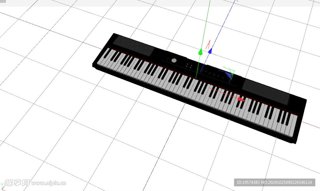 C4D模型 电子琴