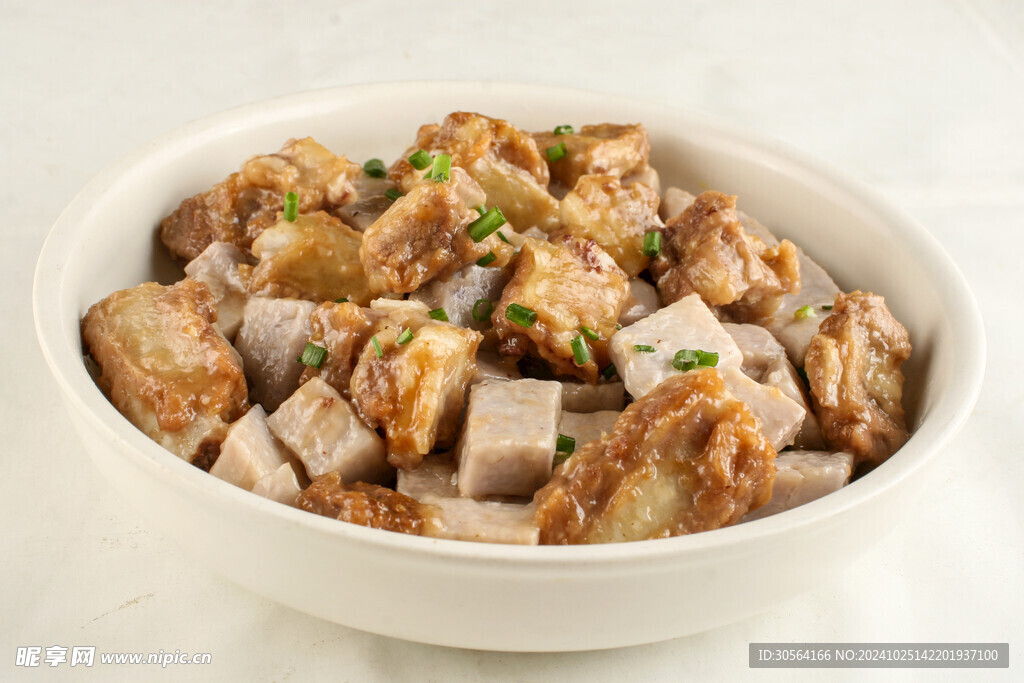 芋头烧肉美食