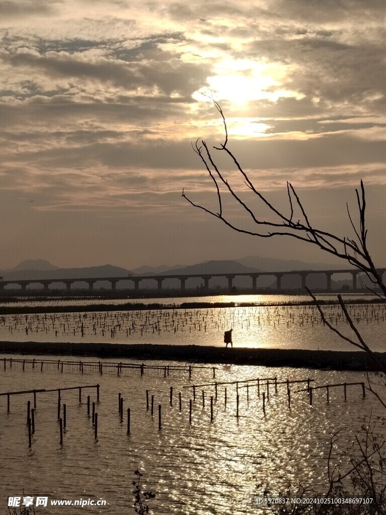 海边夕阳