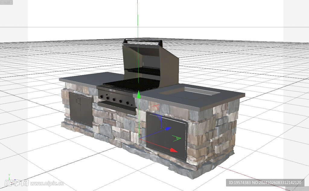 C4D模型 灶台