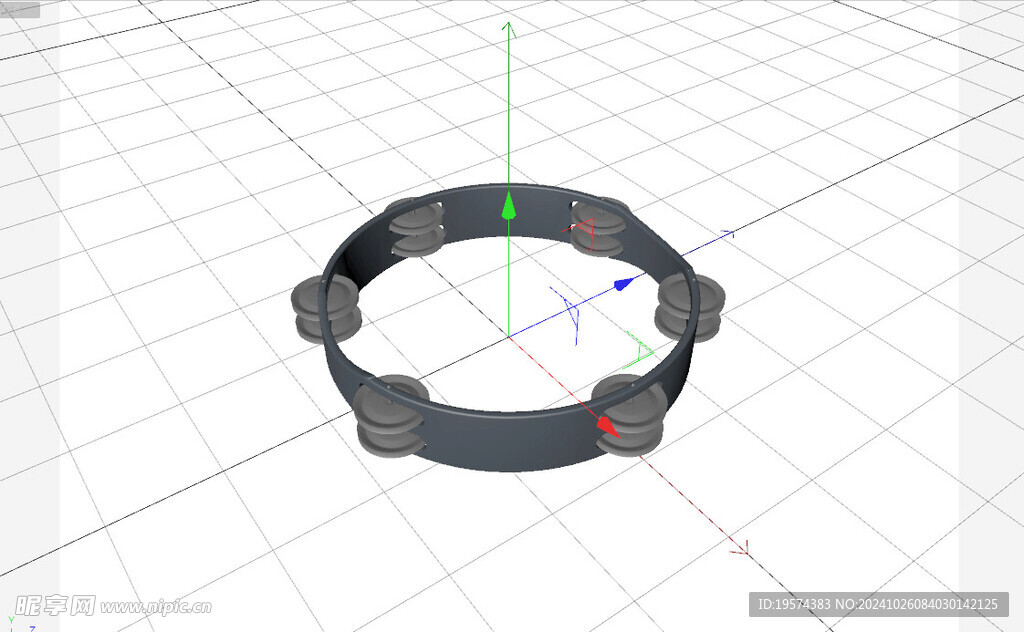 C4D模型 摇铃