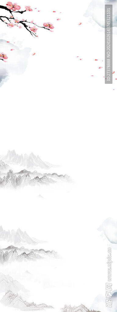 山水墨背景