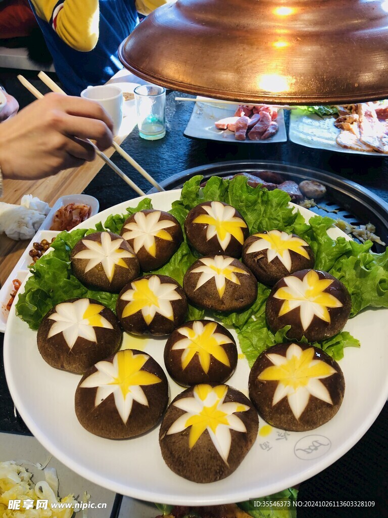 烤蘑菇