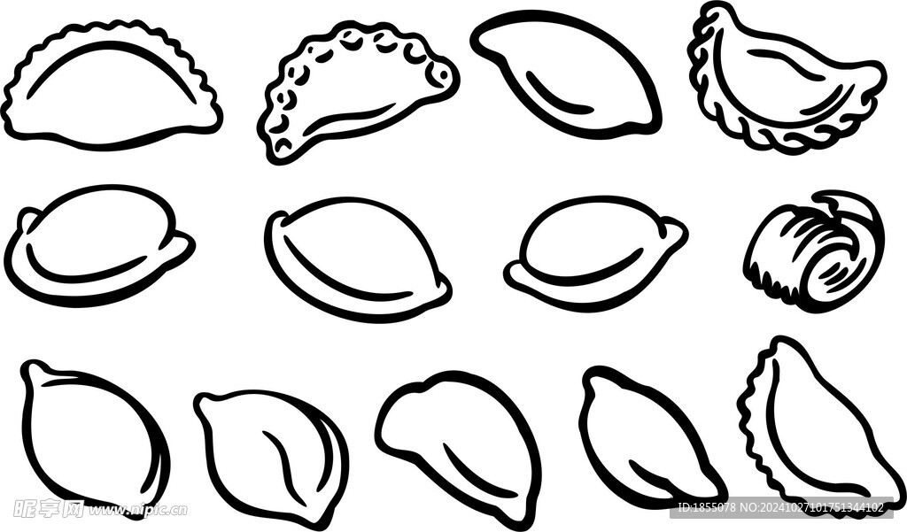 水饺简笔画