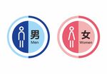 洗手间标识牌
