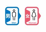 洗手间标识牌