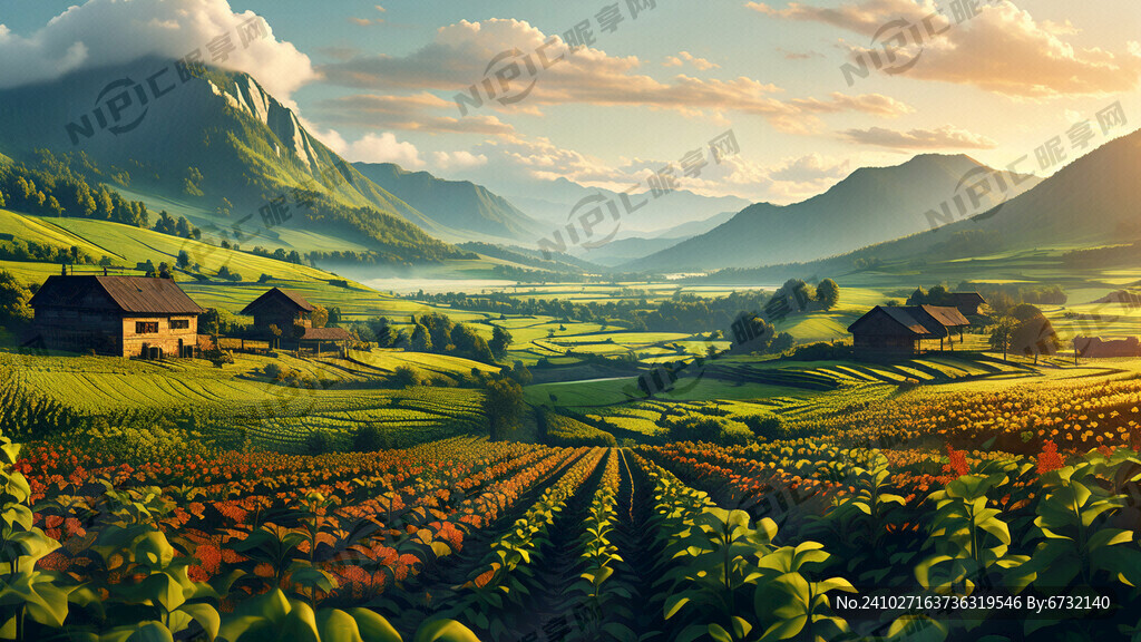 烟草  农田   山  绿色