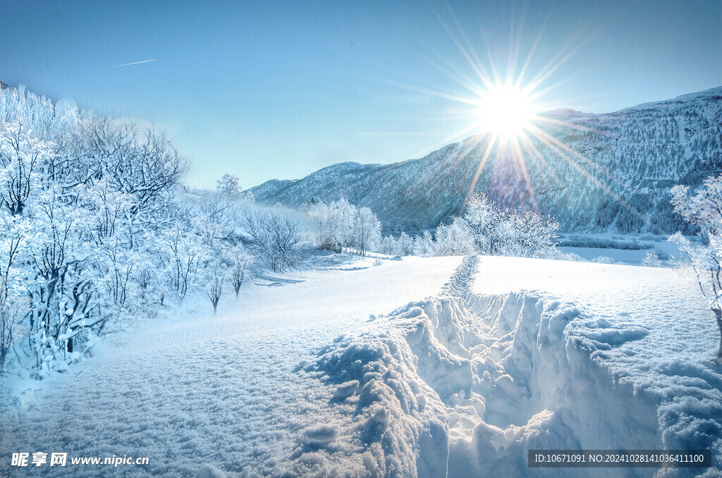 雪山雪景