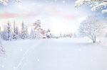 雪山雪景