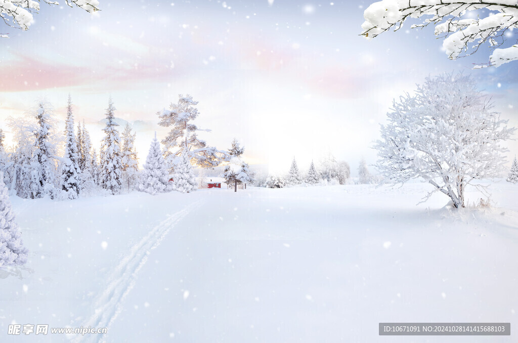 雪山雪景