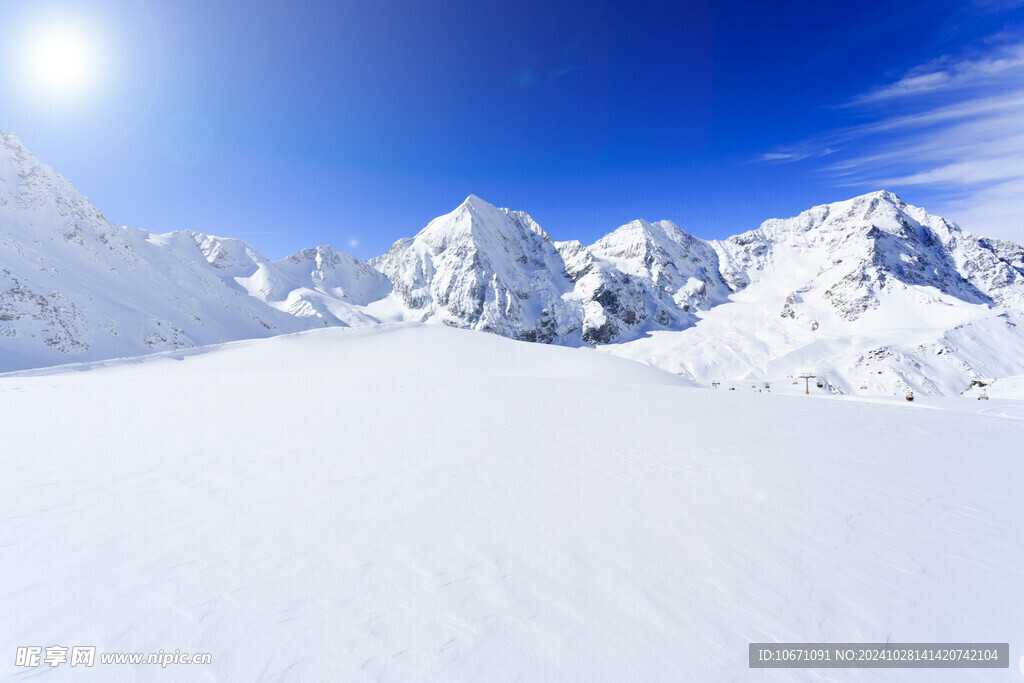 雪山雪景