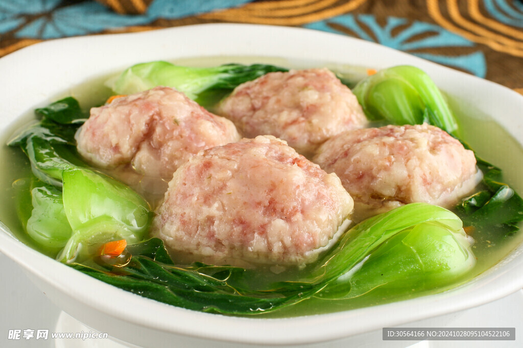 青菜丸子汤美食