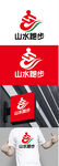 跑步标识设计