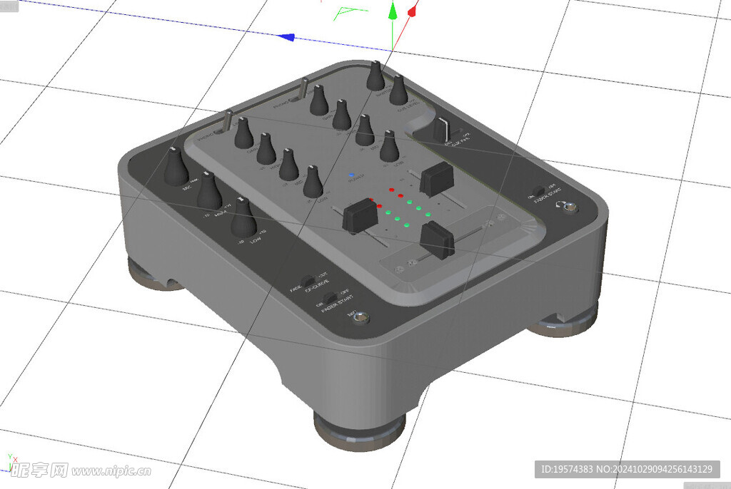 C4D模型 开关