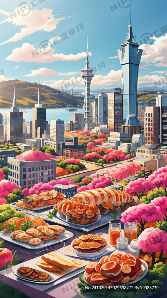 新西兰国家的奥克兰市的主要建筑